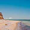 Nature, landscape, sky, clouds, sea, sand, coast, stone, rock, flowers, seasons, photo, image, picture, color, summer