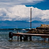 Nature, landscape, sky, clouds, sea, sand, coast, stone, rock, flowers, seasons, photo, image, picture, color, summer