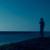 Nature, landscape, sky, clouds, sea, sand, coast, stone, rock, flowers, seasons, photo, image, picture, color, summer. long exposition, night
