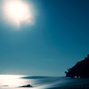 Nature, landscape, sky, clouds, sea, sand, coast, stone, rock, flowers, seasons, photo, image, picture, color, summer. long exposition, night