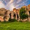 Nature, landscape, sky, clouds, sea, sand, coast, stone, rock, flowers, seasons, photo, image, picture, color, spring, mountain