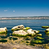 Nature, landscape, sky, clouds, sea, sand, coast, stone, rock, flowers, seasons, photo, image, picture, color, summer