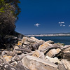 Nature, landscape, sky, clouds, sea, sand, coast, stone, rock, flowers, seasons, photo, image, picture, color, summer