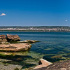 Nature, landscape, sky, clouds, sea, sand, coast, stone, rock, flowers, seasons, photo, image, picture, color, summer