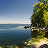 Nature, landscape, sky, clouds, sea, sand, coast, stone, rock, flowers, seasons, photo, image, picture, color, summer