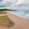 Nature, landscape, sky, clouds, sea, sand, coast, stone, rock, flowers, seasons, photo, image, picture, color, summer